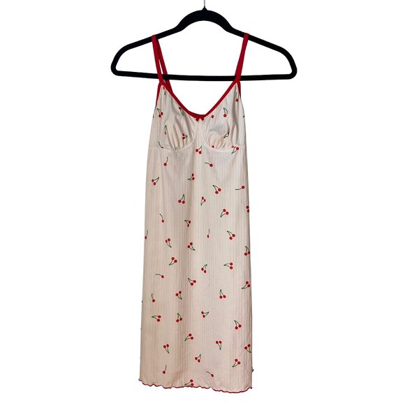 Coquette/Babydoll Cherry Print Slip Dress - Picture 2 of 6